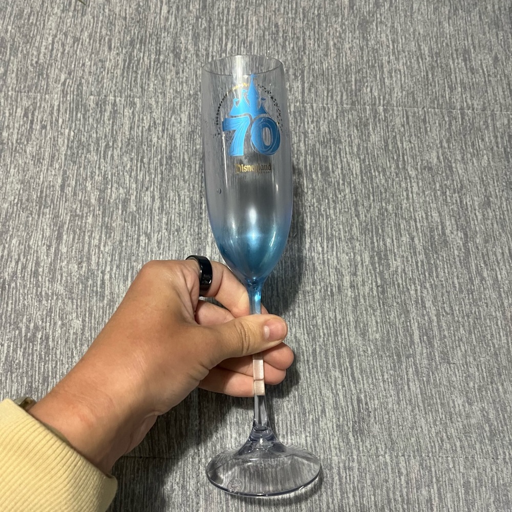 Disneyland resort 70th anniversary champagne flute